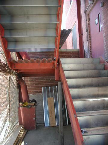 steel stairs split level