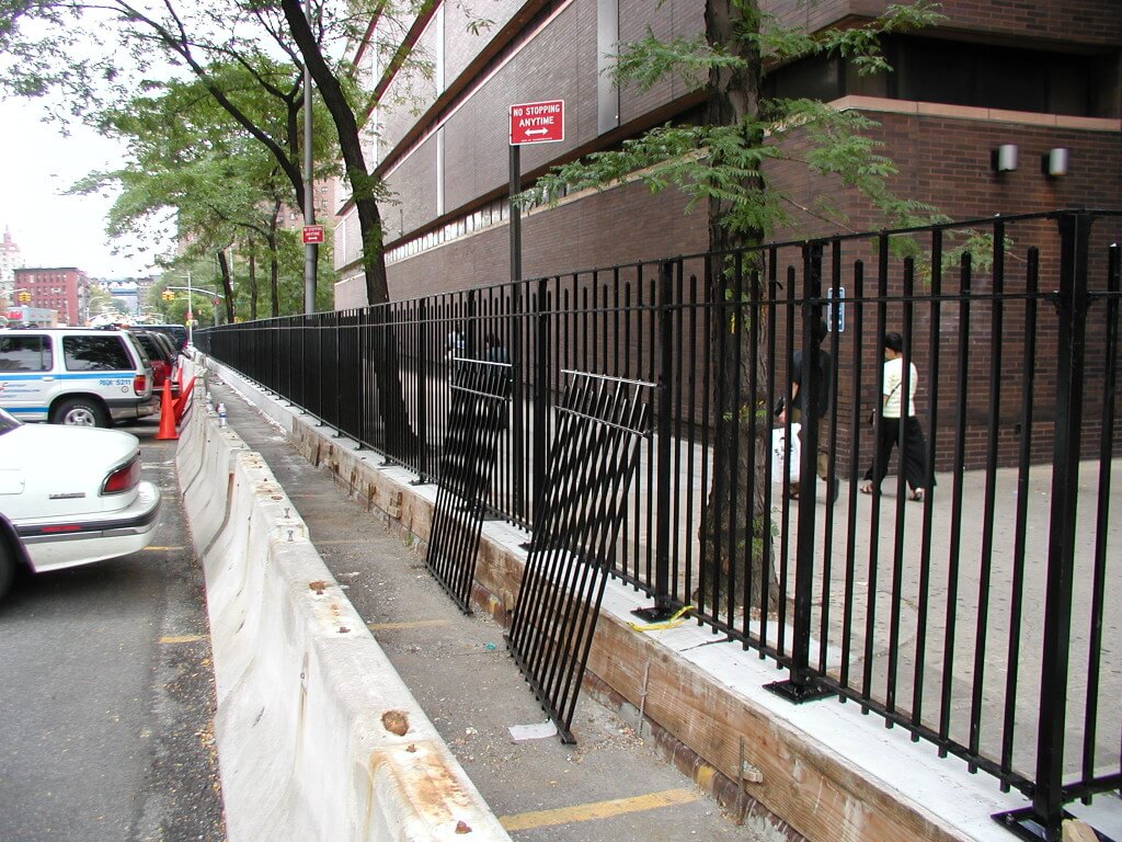 4 foot solid fence plated custom