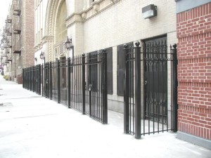 6 foot heavy bar fence entry gate