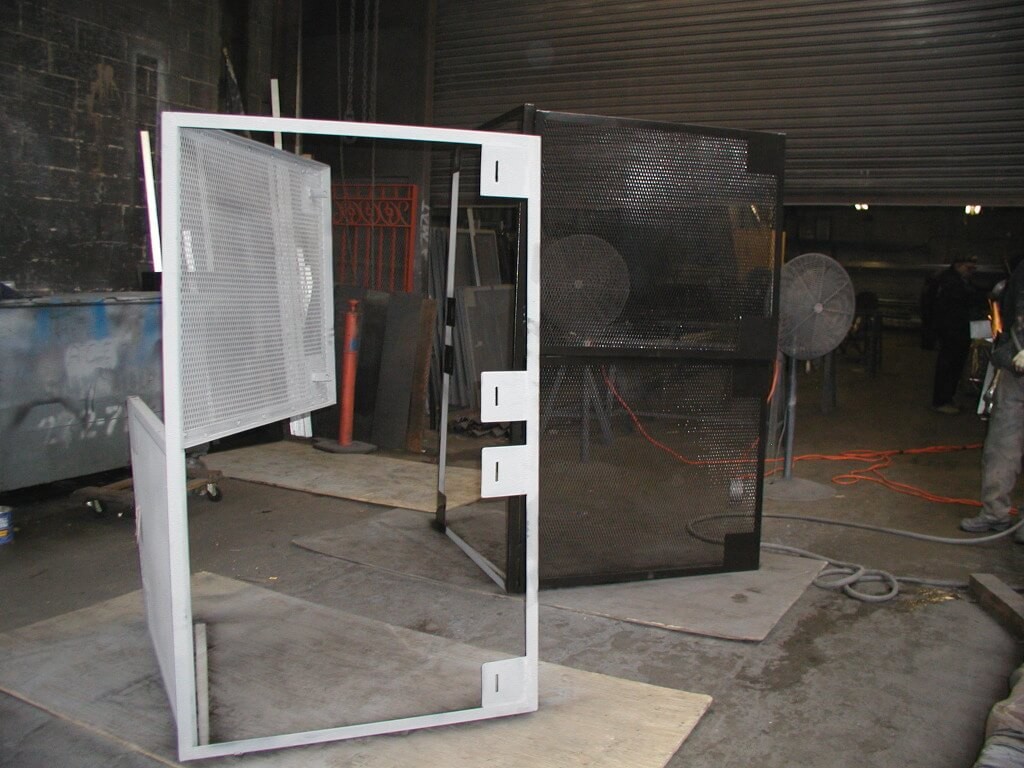 dual panel swinging expanded lock doors