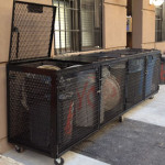 garbage pail bins steel