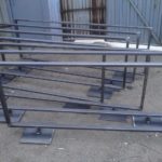 standing steel free divider