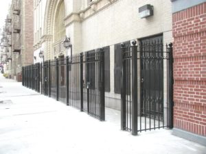 steel fence gate