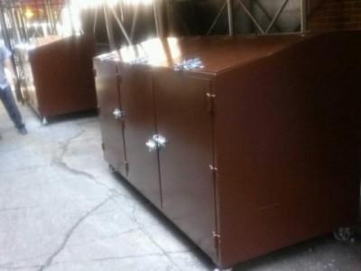 Brown Steel Bins