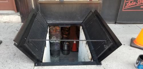Sidewalk Cellar Doors