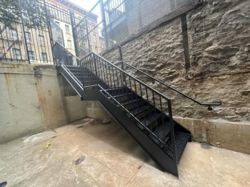 outdoor steel stairs