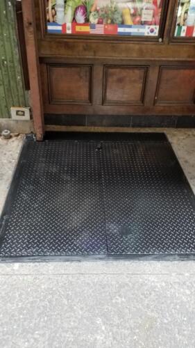 Sidewalk hatch filler panel back